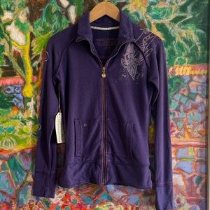 Green Apple Eco Bamboo Yoga Zip-Up Jacket Top - Women’s Small - NWT